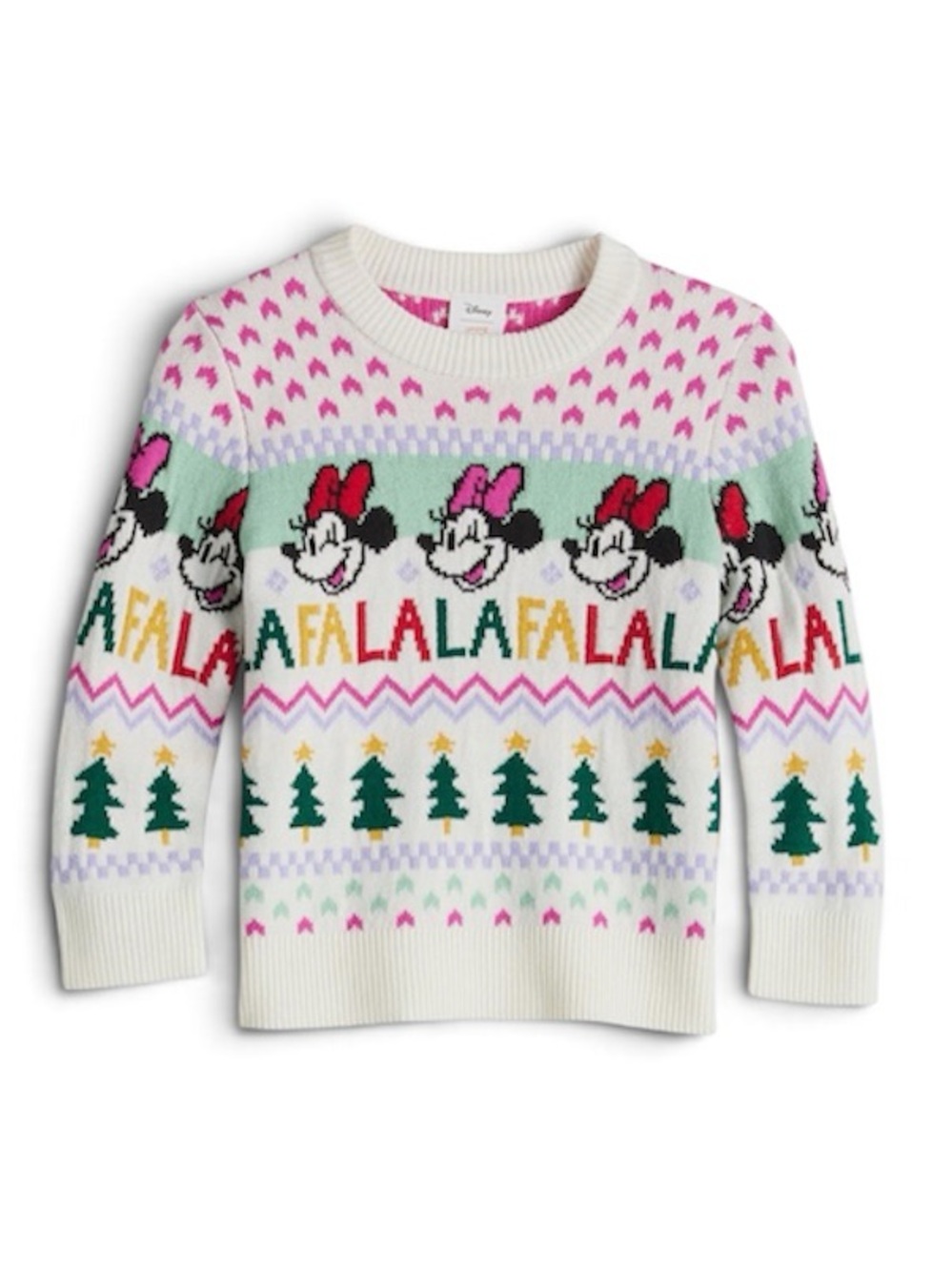 Disney's Minnie Mouse Christmas Crewneck Longsleeve Sweater by Jumping Beans 18M